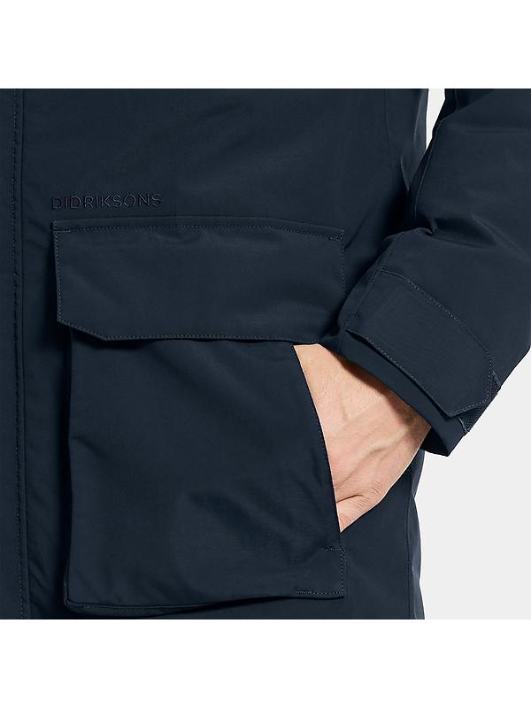 Didriksons Men's Aiden Parka - Dark Night Blue Image 9
