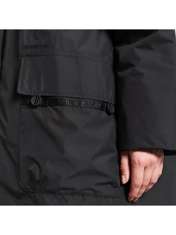 Didriksons Women's Aiko Parka - Black Image 9