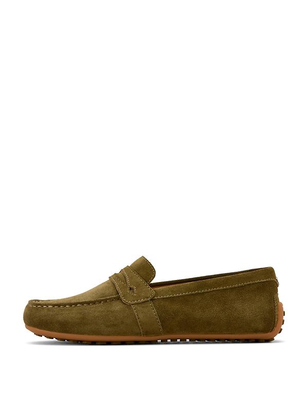 Ariat Women's Selene Driving Shoes - Dark Olive Suede Image 5