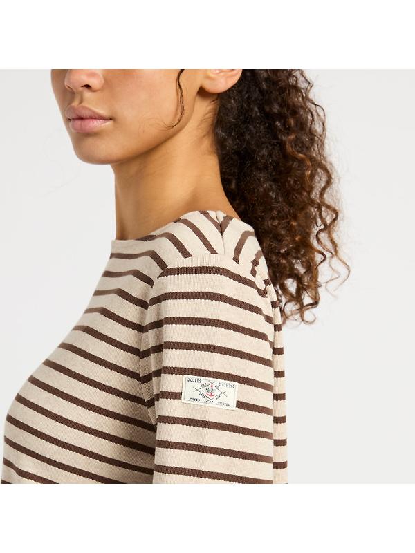 Joules Women's Harbour Long Sleeve Top - Neutral Stripe Image 3