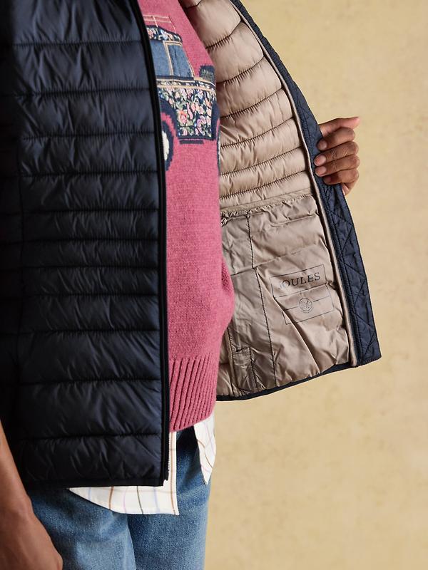 Joules Women's Kenley Showerproof Padded Gilet - Navy Image 5