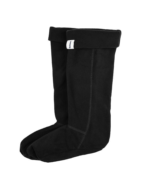 Barbour Fleece Wellington Socks - Classic Black Image 1