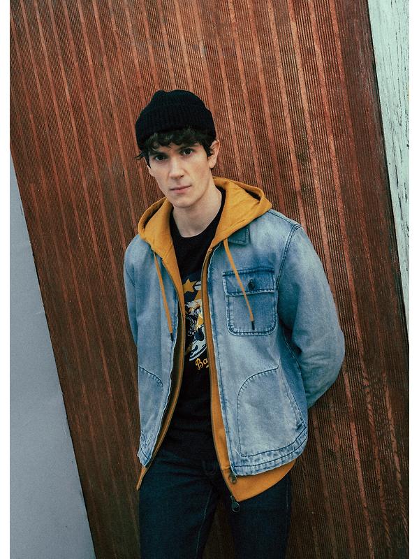 Barbour International Men's Meteor Washed Denim Overshirt - Vintage Image 8