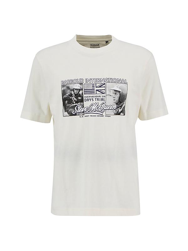 Barbour International Men's Multon T-Shirt - Whisper White Product Image