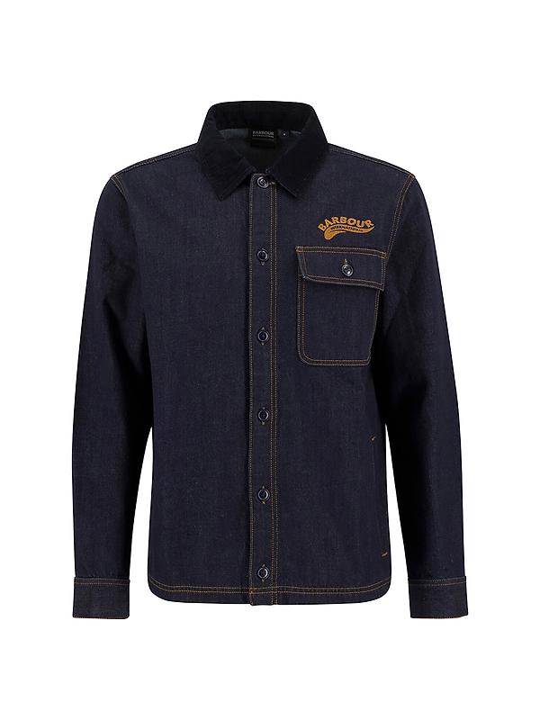 Barbour International Men's Pitstop Denim Overshirt - Raw Image 1