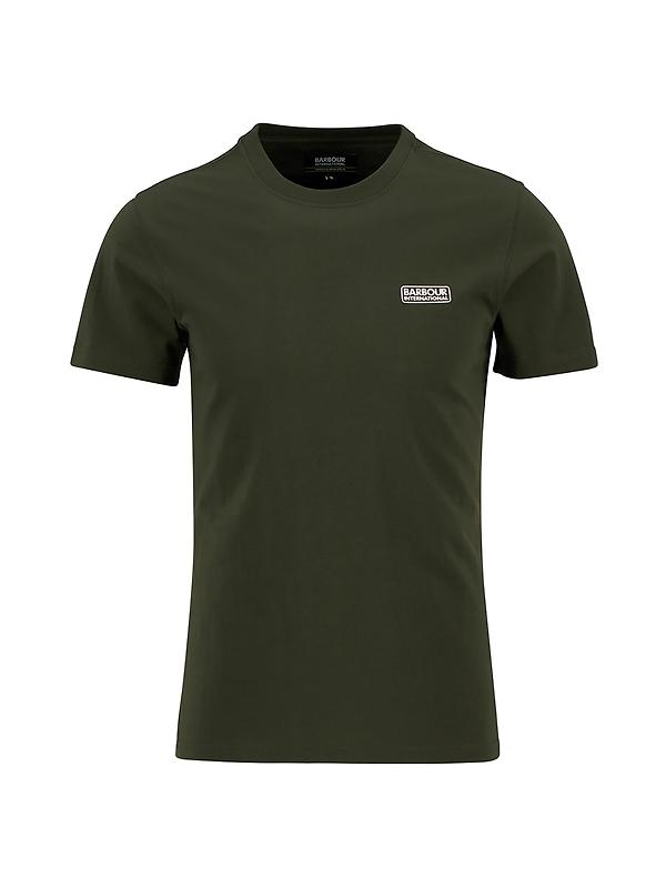 Barbour International Men's Small Logo T-Shirt - Sage/White Image 1