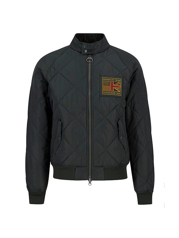 Barbour International Men's Steve McQueen Merchant Quilted Jacket - Sage Image 1