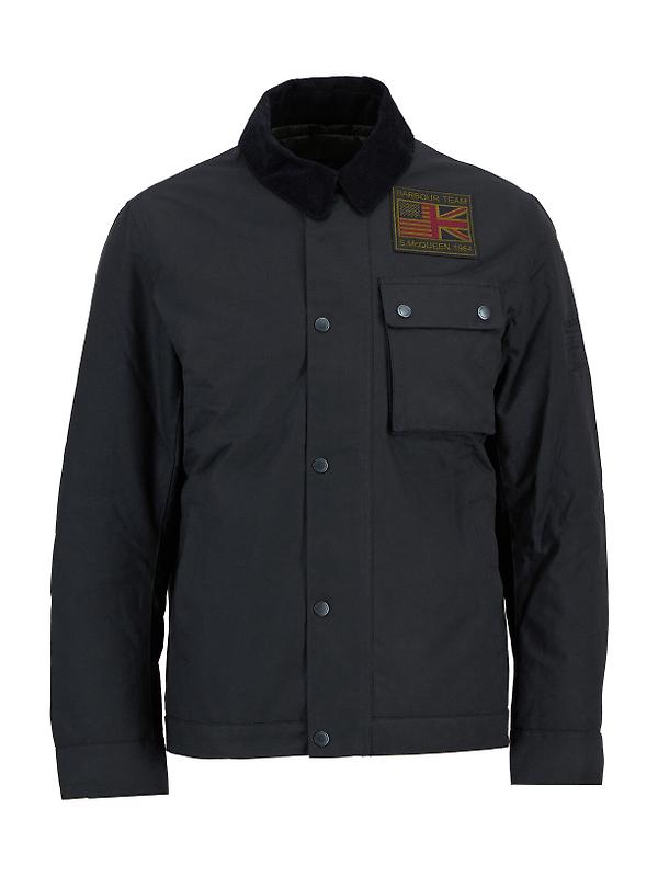 Barbour International Men's Winter SL Slim Fit Wax Biker