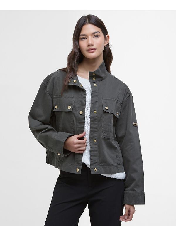 Barbour International Women's Sierra Denim Jacket - Envy Green Image 2