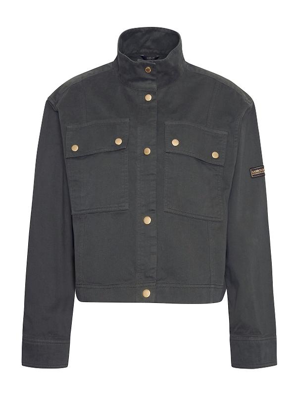 Barbour International Women's Sierra Denim Jacket - Envy Green Product Image