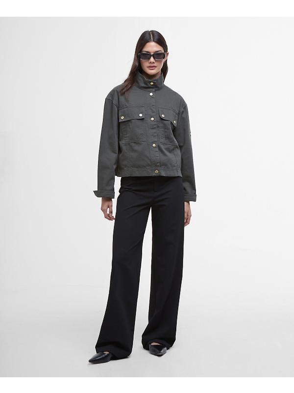 Barbour International Women's Sierra Denim Jacket - Envy Green Image 3