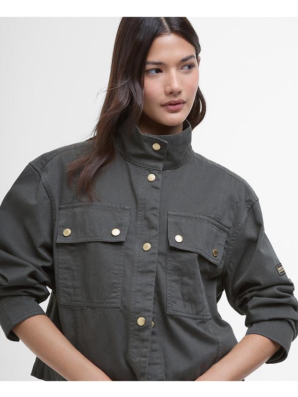 Barbour International Women's Sierra Denim Jacket - Envy Green Image 5