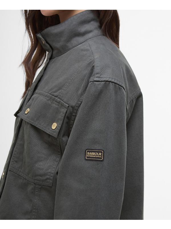Barbour International Women's Sierra Denim Jacket - Envy Green Image 6