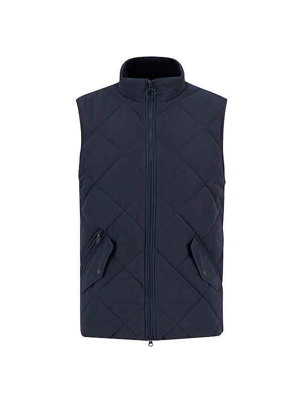 Barbour Men's City Chelsea Quilted Gilet - Dark Navy/Midnight Oak Image 1