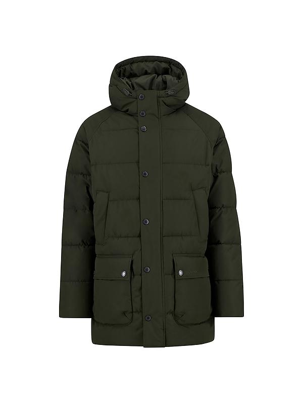 Barbour Men's Hooded Bedale Puffer Jacket - Sage Image 1