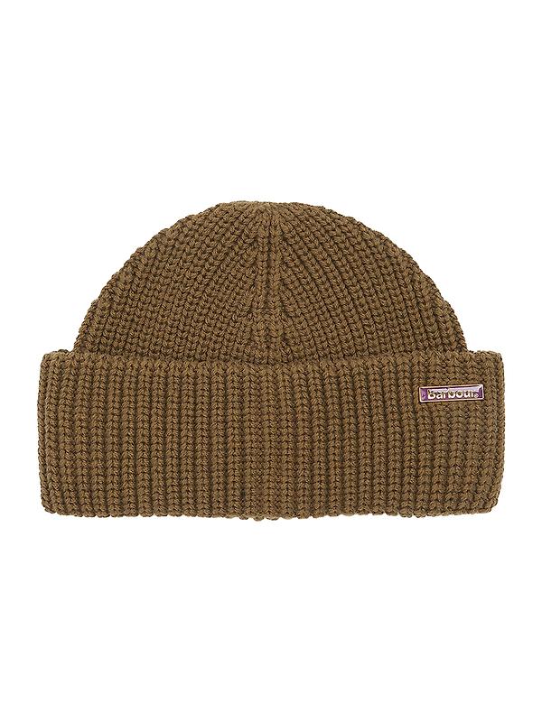 Barbour Men's Mosely Fisherman Beanie - Light Sage Image 1
