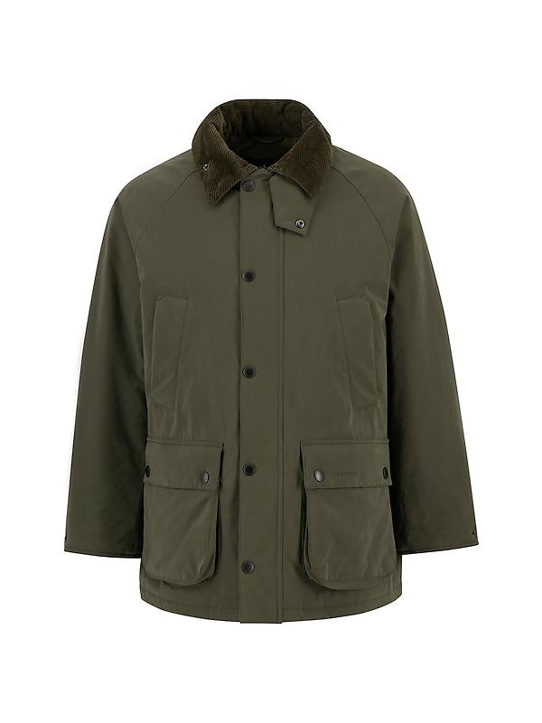 Barbour Men's Oversized Bedale Padded Casual Jacket - Olive Image 1