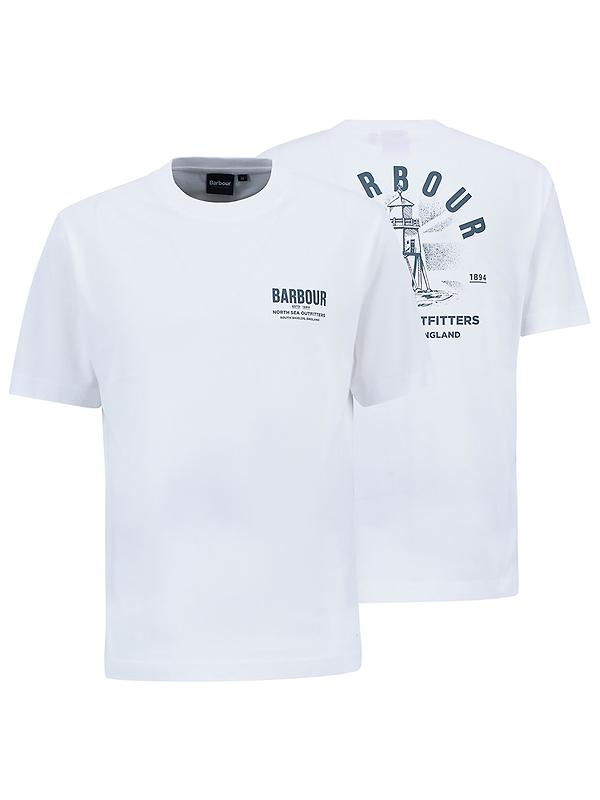 Barbour Men's Relaxed Souter T-Shirt - White Image 1