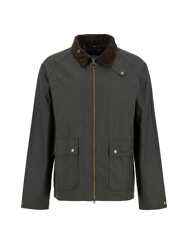 Barbour Men's Short Bedale Wax Jacket - Fern Image 1