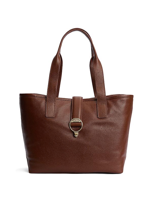 Barbour Women's Alder Leather Tote Bag - Brown Image 1