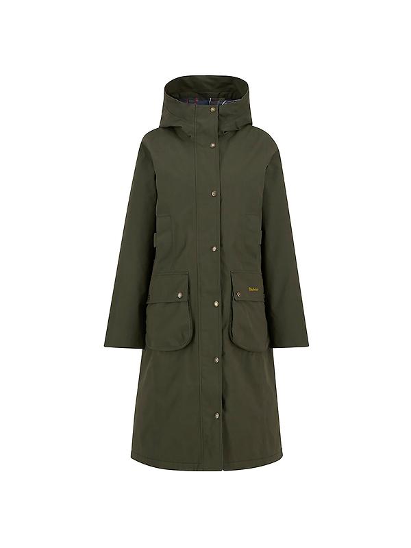 Barbour Women's Bamburgh Waterproof Jacket - Olive/Classic Image 1