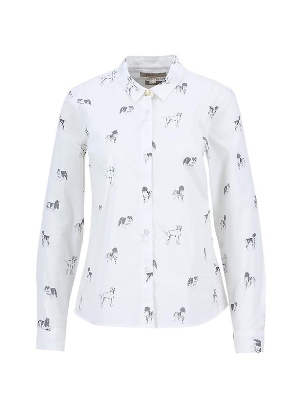 Barbour Women's Brambles Shirt - Dog Print Image 1