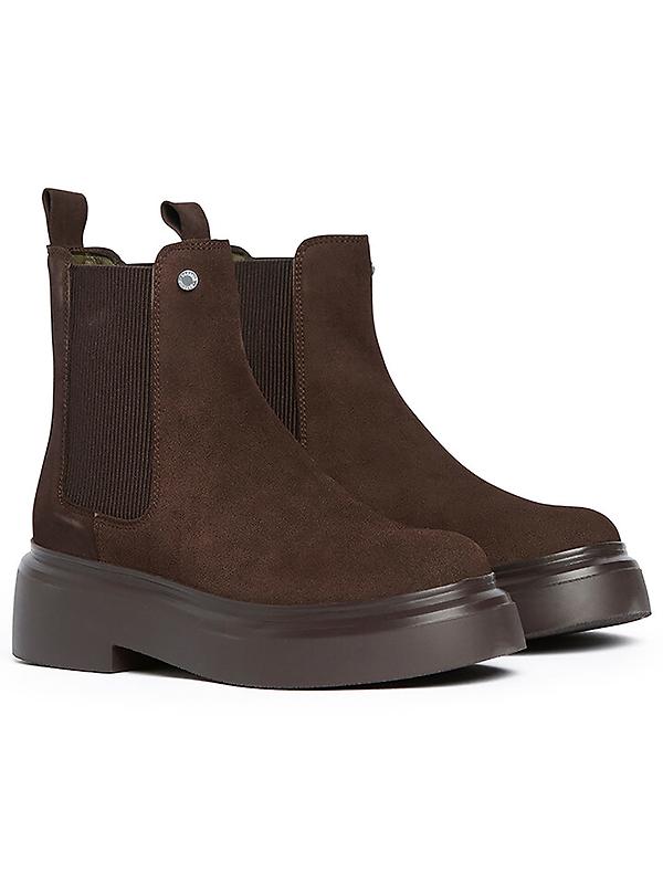 Barbour Women's Celina Chelsea Boots - Espresso Suede Image 1