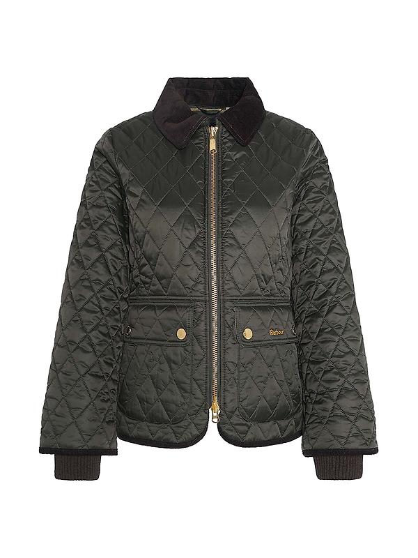 Barbour Women's Fitted Beadnell Quilted Jacket - Sage/Ancient Image 1