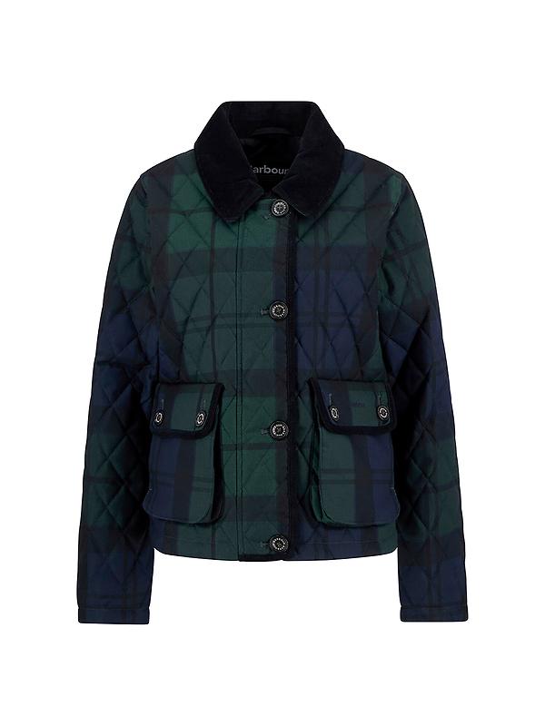 Barbour Women's Loudon Quilted Jacket - Blackwatch Tartan Image 1