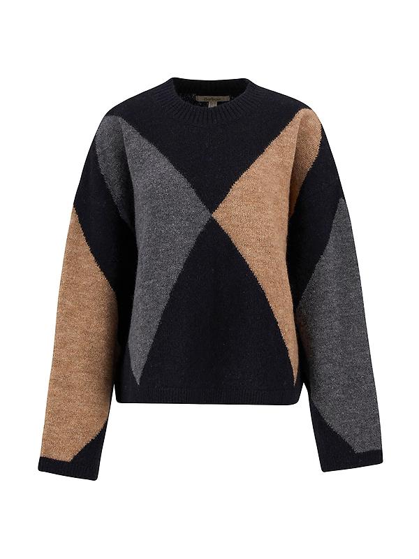 Barbour Women's Sabrina Crew Neck Jumper - Multi Image 1