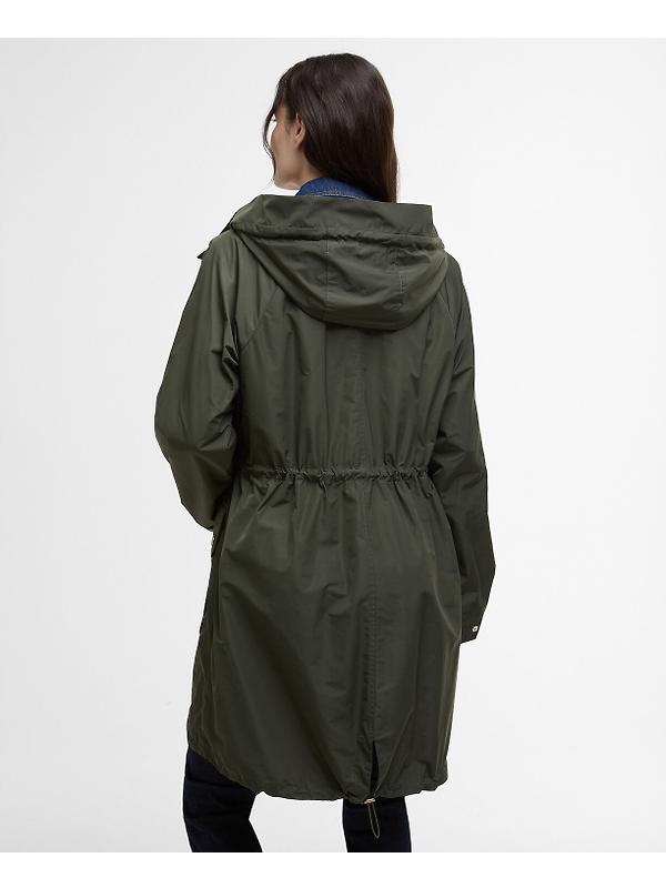 Barbour Women's Una Showerproof Parka - Olive/Ancient Tartan Image 4