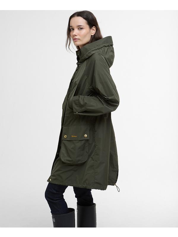 Barbour Women's Una Showerproof Parka - Olive/Ancient Tartan Image 6