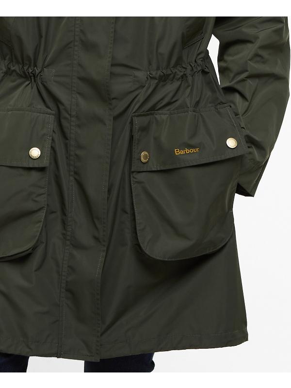 Barbour Women's Una Showerproof Parka - Olive/Ancient Tartan Image 7