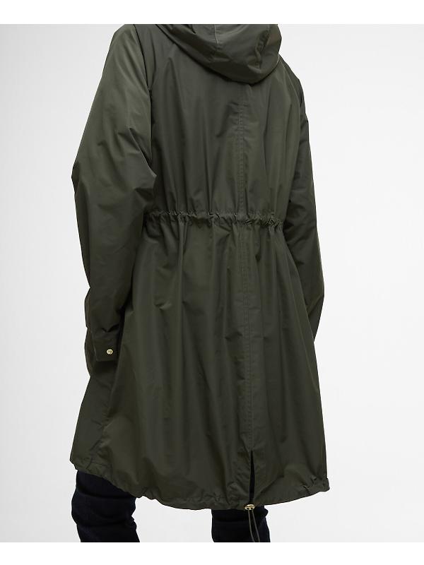 Barbour Women's Una Showerproof Parka - Olive/Ancient Tartan Image 8