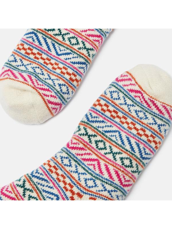 Joules Women's Chalet Cosy Lined Socks UK 4-8 - Pink Image 3