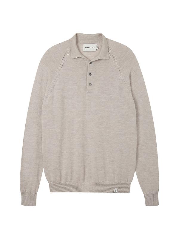 Peregrine Men's Beauford Made In England Polo Shirt - Light Grey Image 1