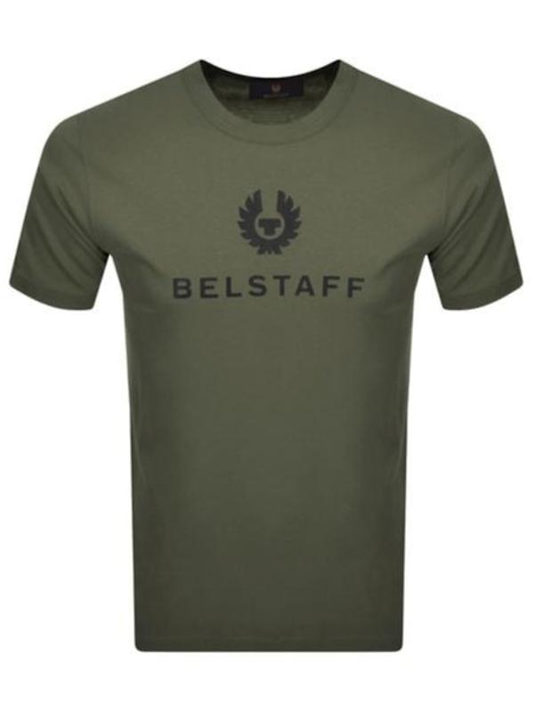 Product image of Belstaff Men's Cotton Jersey Signature T-Shirt - Surplus Green
