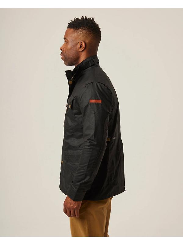Peregrine Men's Bexley Wax Jacket - Black Image 4