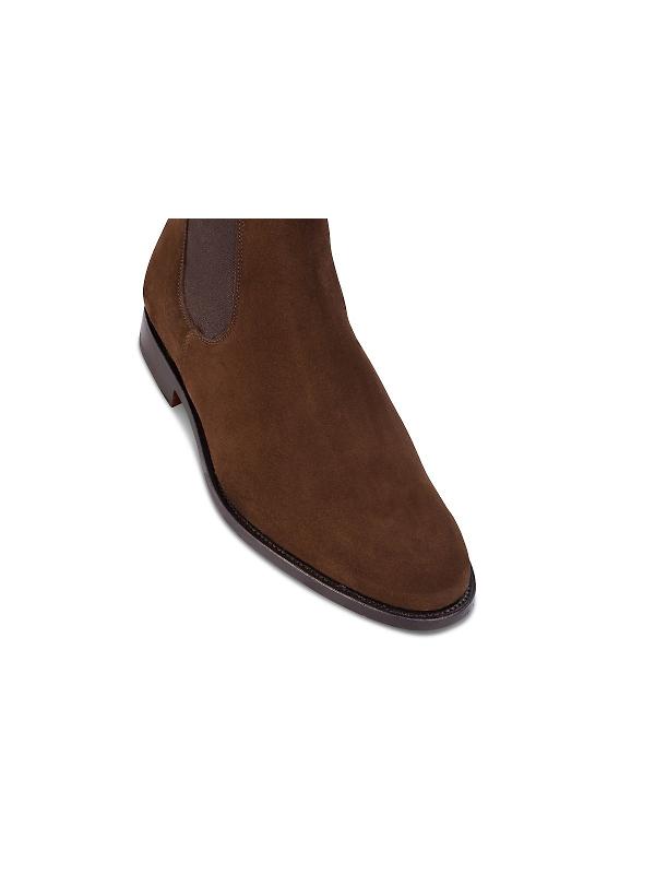 Tricker's Men's Brighton Chelsea Boots - Chocolate Repello Suede Image 5