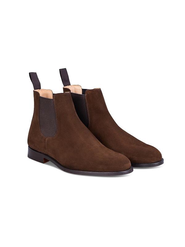 Tricker's Men's Brighton Chelsea Boots - Chocolate Repello Suede Image 3