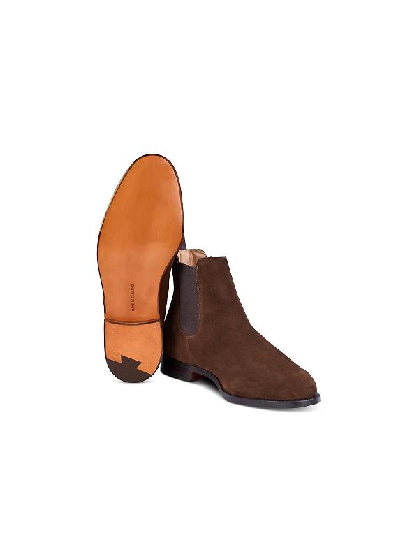 Tricker's Men's Brighton Chelsea Boots - Chocolate Repello Suede Image 4