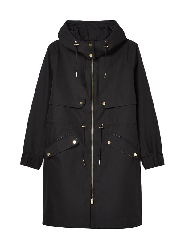 Joules Women's Elbridge Waterproof Coat with Hood - Black Image 1