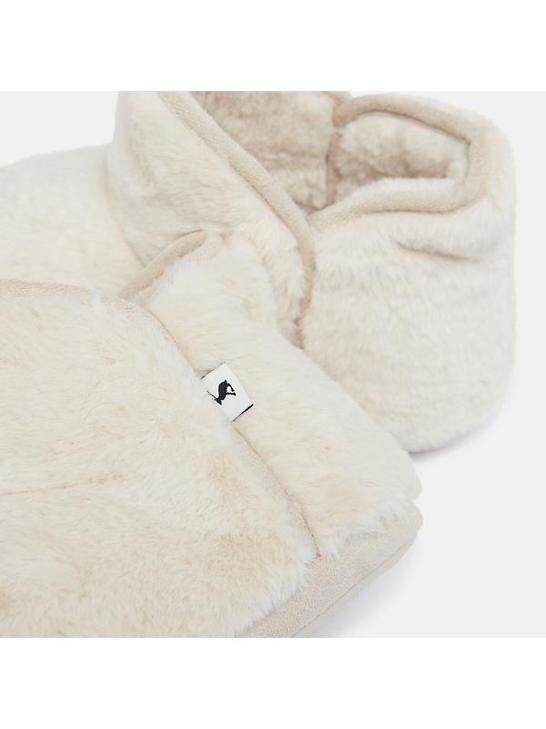 Joules Women's Cabin Luxe Slipper Boots - Cream Image 5