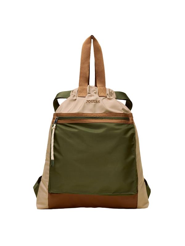 Joules Women's Peplow Rucksack / Backpack - Khaki Green Image 1