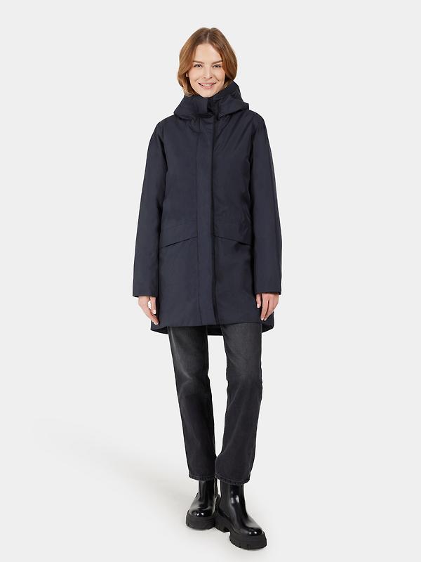 Didriksons Women's Cajsa Parka - Dark Night Blue Image 3