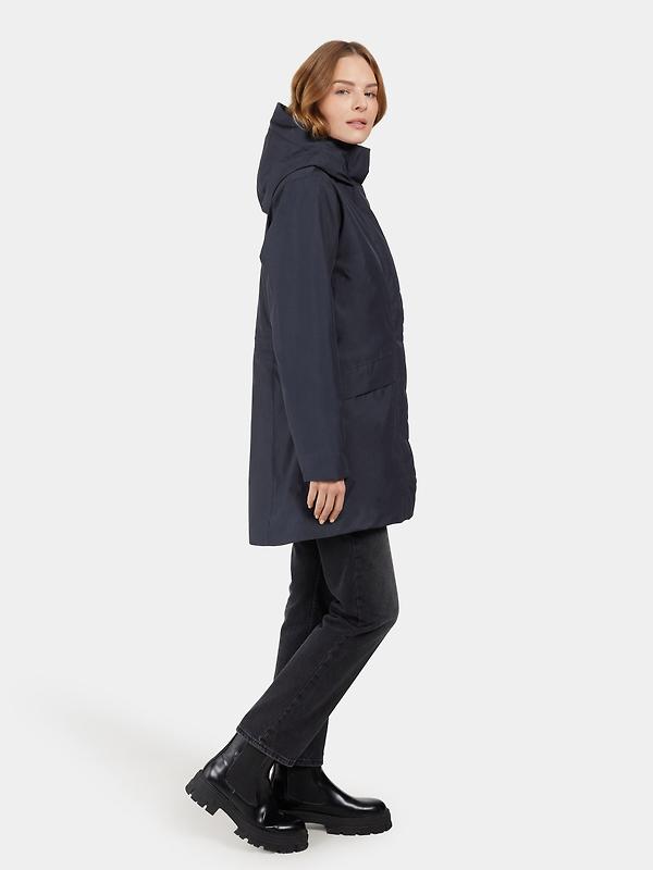 Didriksons Women's Cajsa Parka - Dark Night Blue Image 7