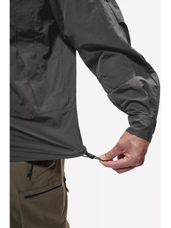 Elliker Unisex Craw Long Sleeve Zipper Tech Shirt - Grey Image 6