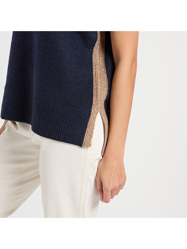 Joules Women's Holly Long Knitted Vest - Navy Image 4