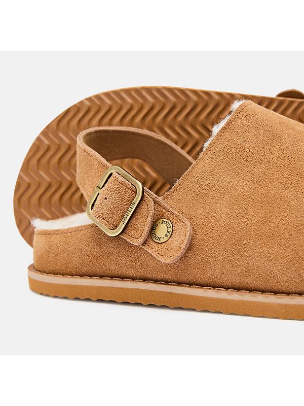Joules Women's Hampden Clog Shoes - Chestnut Brown Image 5
