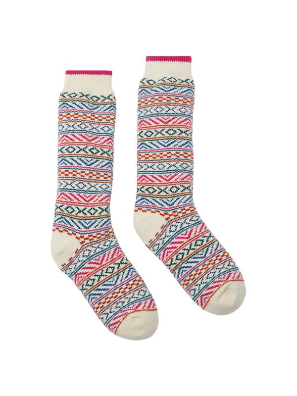 Joules Women's Chalet Cosy Lined Socks UK 4-8 - Pink Image 1